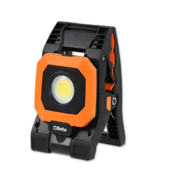 Beta Tools (Article# 1838CLAMP) 4 Light Intensities Adjustable Rechargeable Clamp Spotlight with USB Charge - BT 018380310 