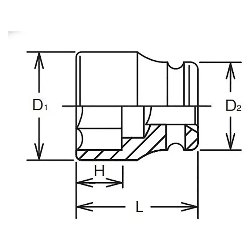 Ko-ken Tools 1 Sq. Dr. Socket 29mm 6 point Length 57mm Ko-ken Tools