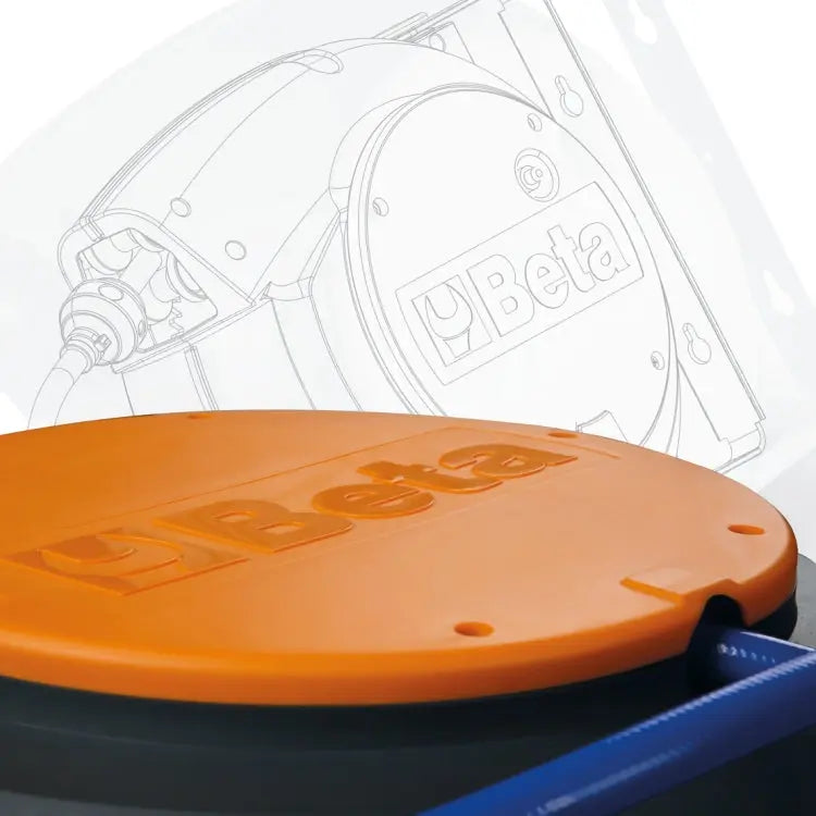 Beta Tools (Article# 1844 15-H05/3SCK) Automatic Cable Reel with 3G x 1.5 mm sq Cable and SCHUKO Type Socket - BT 018440319 