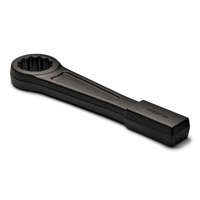 Wright Tool 12-Point Heavy Duty Black Industrial Straight Handle Striking Face Box Wrench, 1-1/8 in - WT 1836