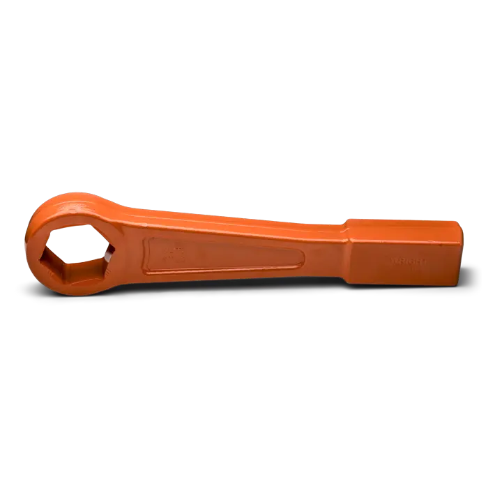 Wright Tool 6-Point Straight Handle Striking Face Safety Orange Box End Wrench, 2-3/8 in - WT 18H76 Box Wrench Wright Tool