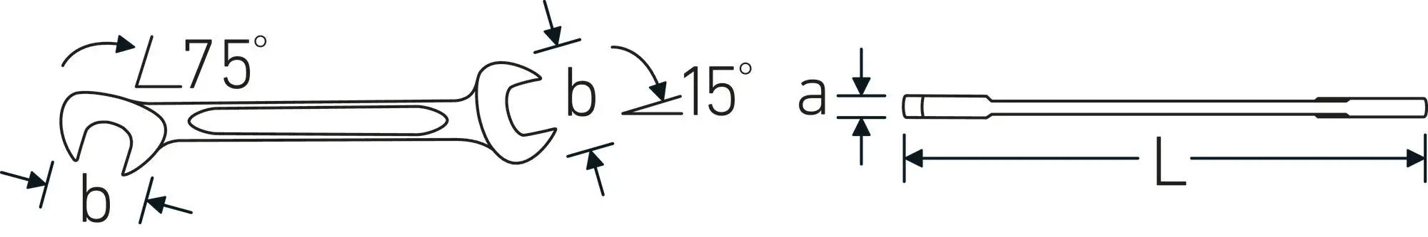 Stahlwille Set of 13 Double Open Ended Wrench, 5/32 - 9/16 - ST 96404654 Stahlwille