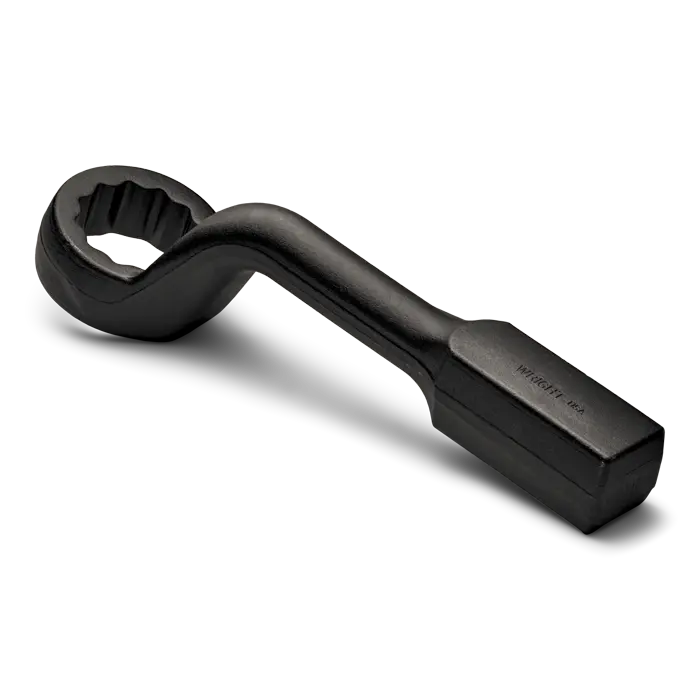 Wright Tool 12-Point 45 deg Offset Handle Heavy Duty Black Industrial Striking Face Box End Wrench, 1-3/16 in - WT 1938 Box Wrench Wright Tool