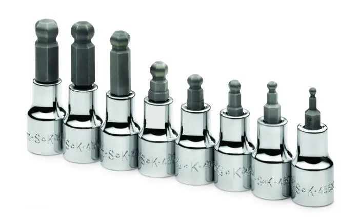 SK Tools - Set Socket Bit 3/8dr Metric Ball 8pc - 19752 SK Tools