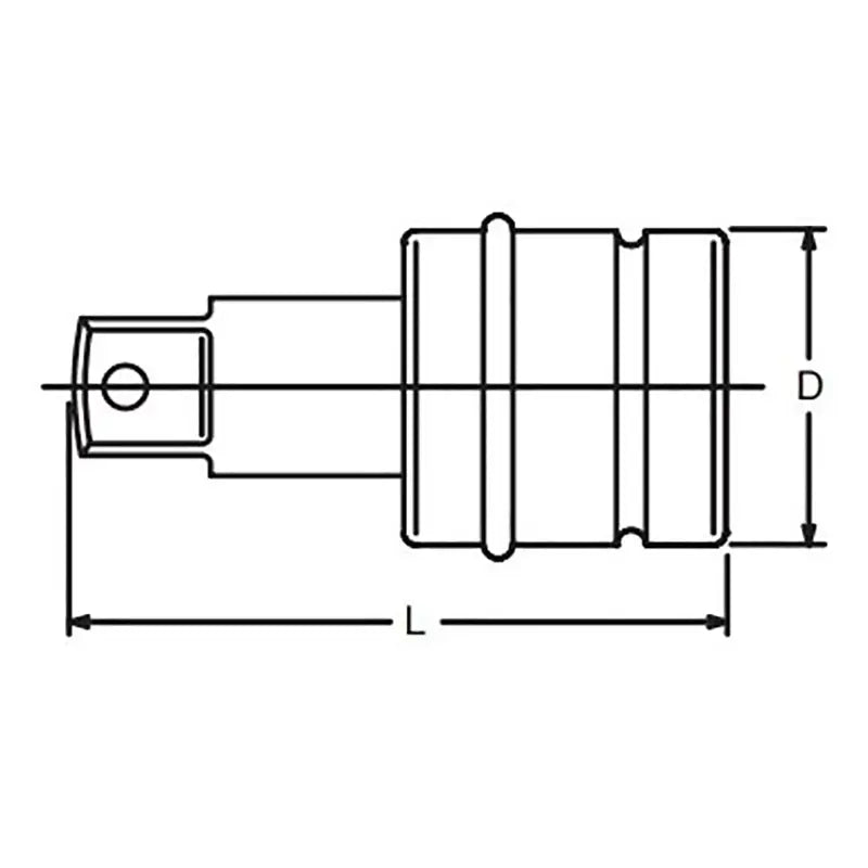 Ko-ken Tools 2.1/2 Sq. Dr. Extension Bar Length 250mm Hole type Ko-ken Tools