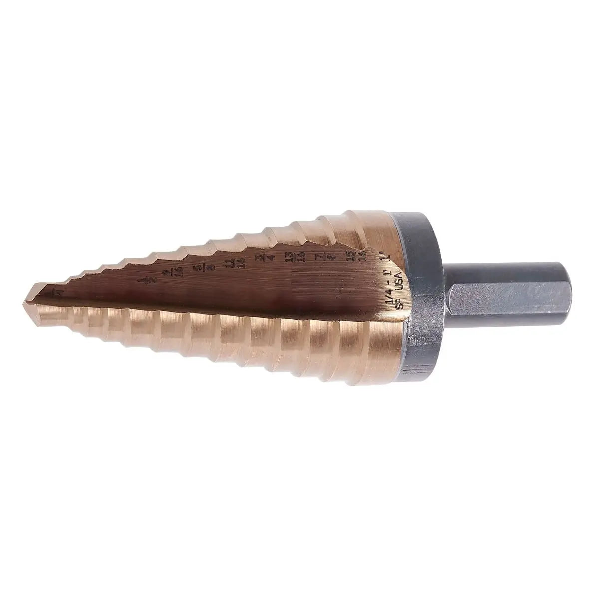 KnKut Fractional Performance Step Drill Bit, 1/4 in - 1 in - KK4-1/4-1 KnKut