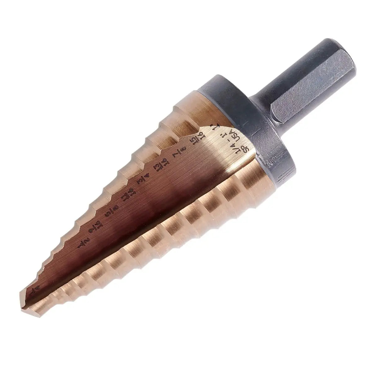 KnKut Fractional Performance Step Drill Bit, 1/4 in - 1 in - KK4-1/4-1 KnKut