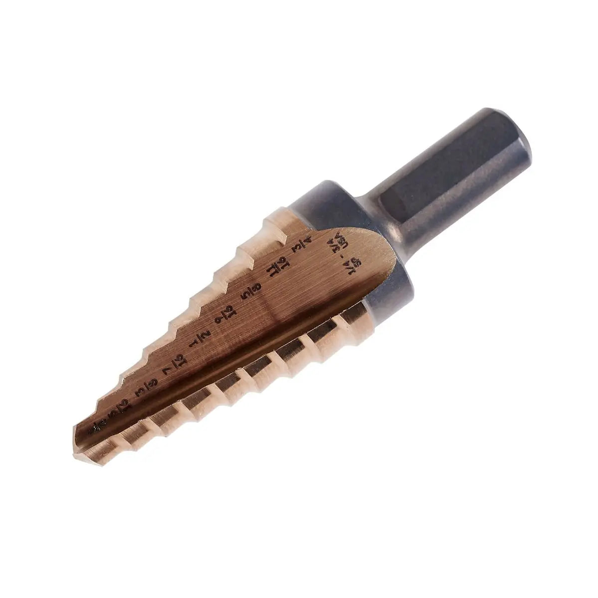 KnKut Fractional Performance Step Drill Bit, 1/4 in - 3/4 in - KK4-1/4-3/4 KnKut