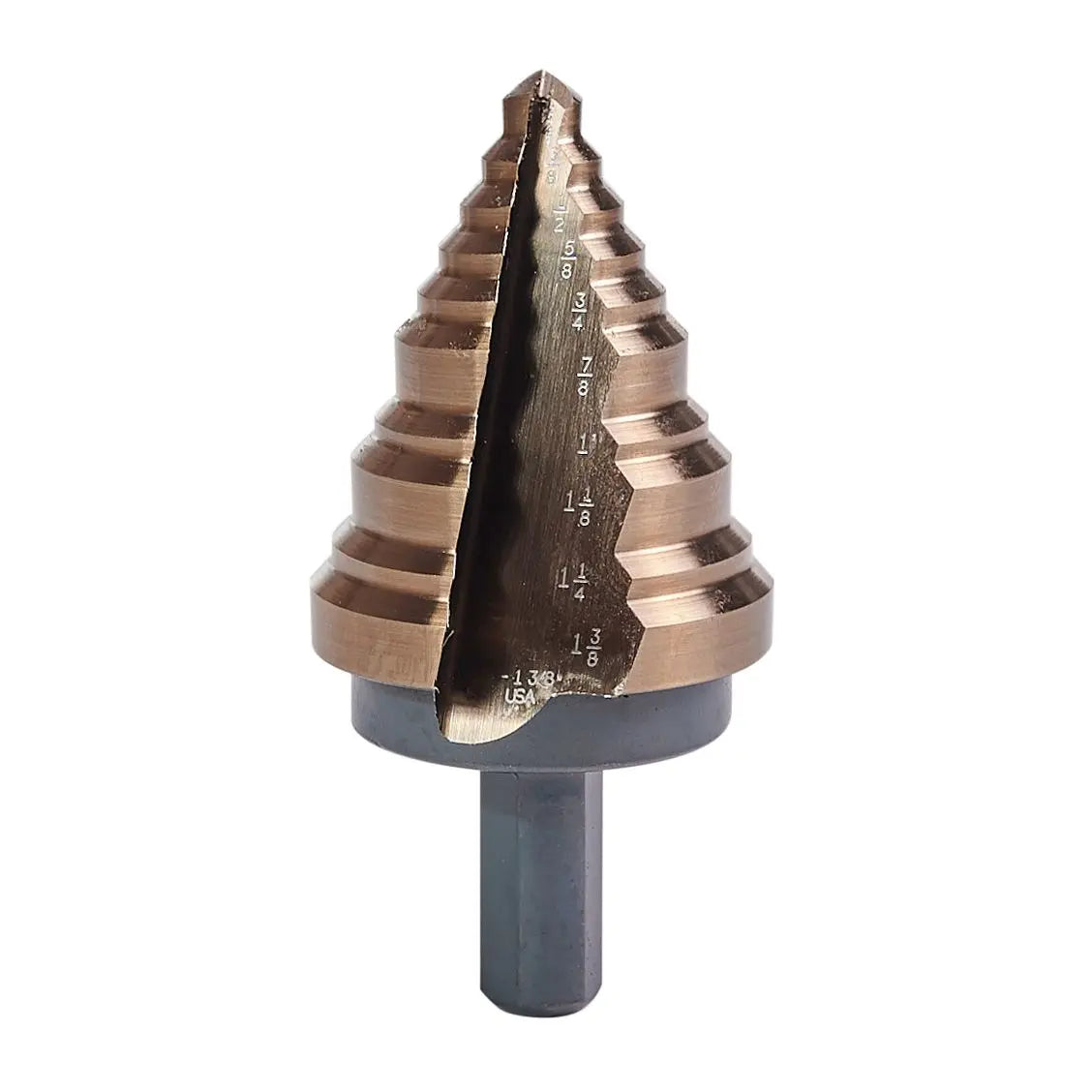 KnKut Conduit Knock-Out Fractional Performance Step Drill Bit, 1/4 in - 1-3/8 in - KK4-1/4-KO KnKut
