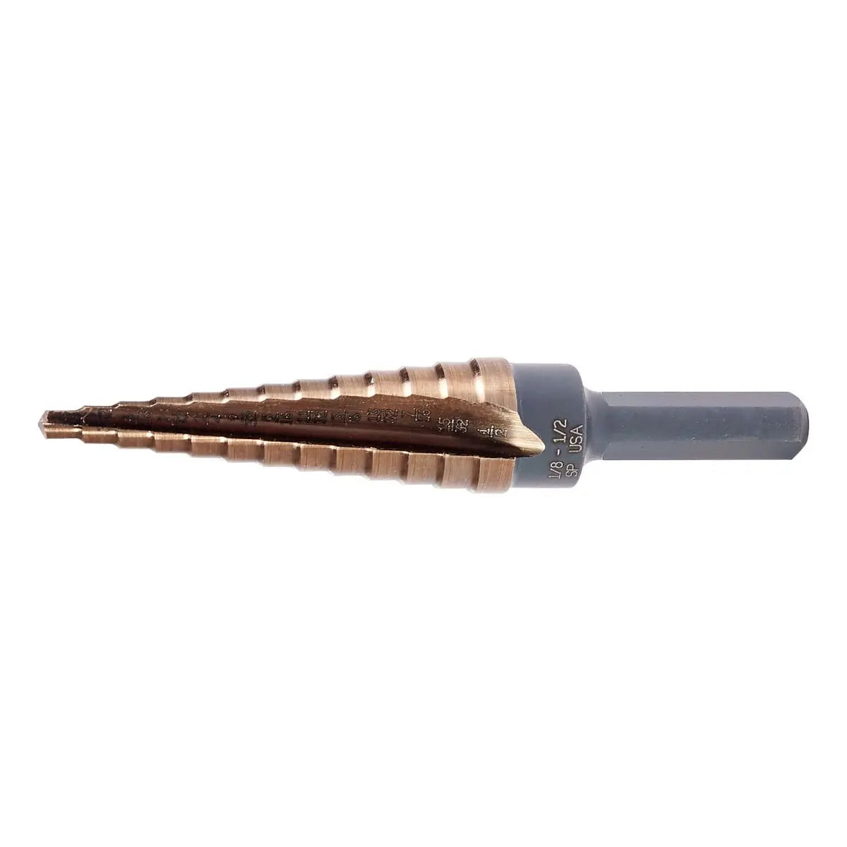 KnKut Fractional Performance Step Drill Bit, 1/8 in - 1/2 in - KK4-1/8-1/2 KnKut