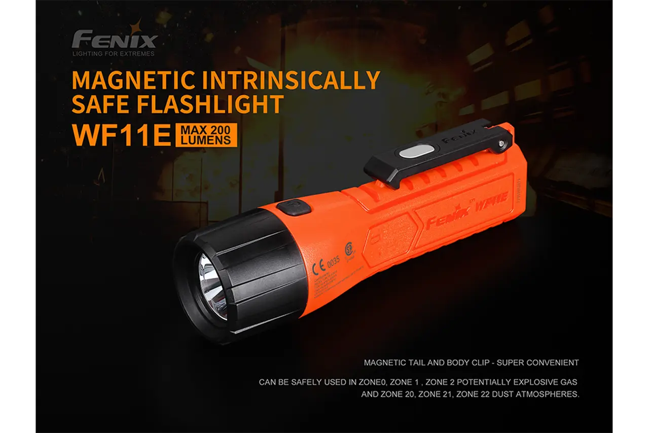 Fenix 200 Lumen AA Intrinsically Safe Flashlight - F FX-WF11E Fenix
