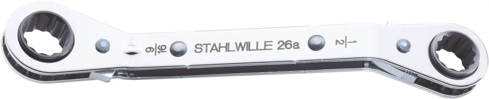 Stahlwille Double-Ended Ratchet Ring Wrench, 1/4 in x 5/16 in - ST 41551620 Stahlwille