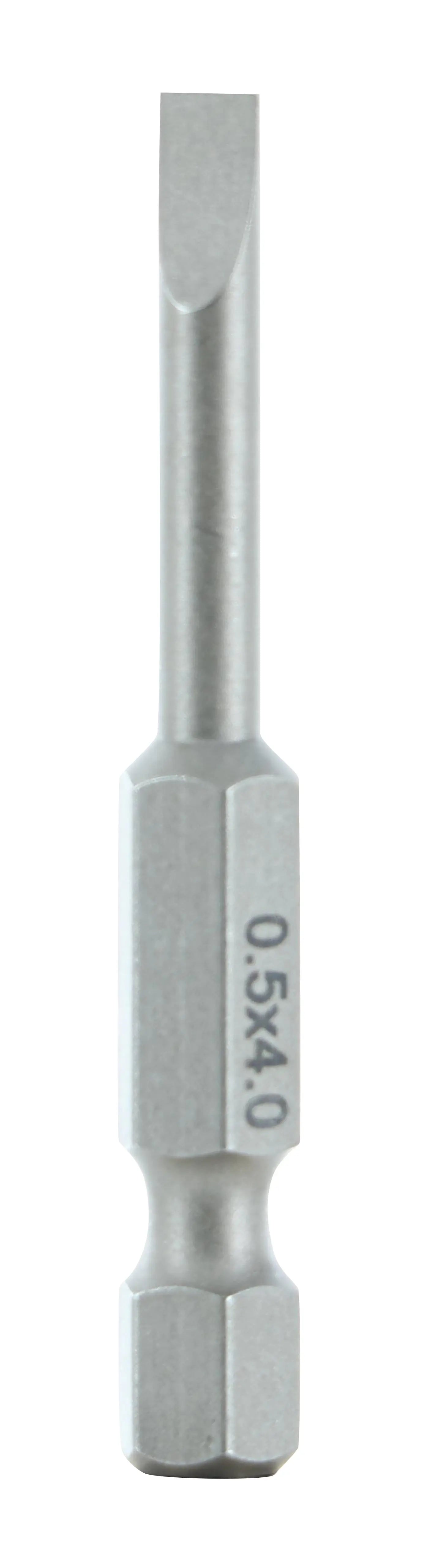Wiha 74009, Slotted Power Bit 4.0 x .5 x 50mm Wiha