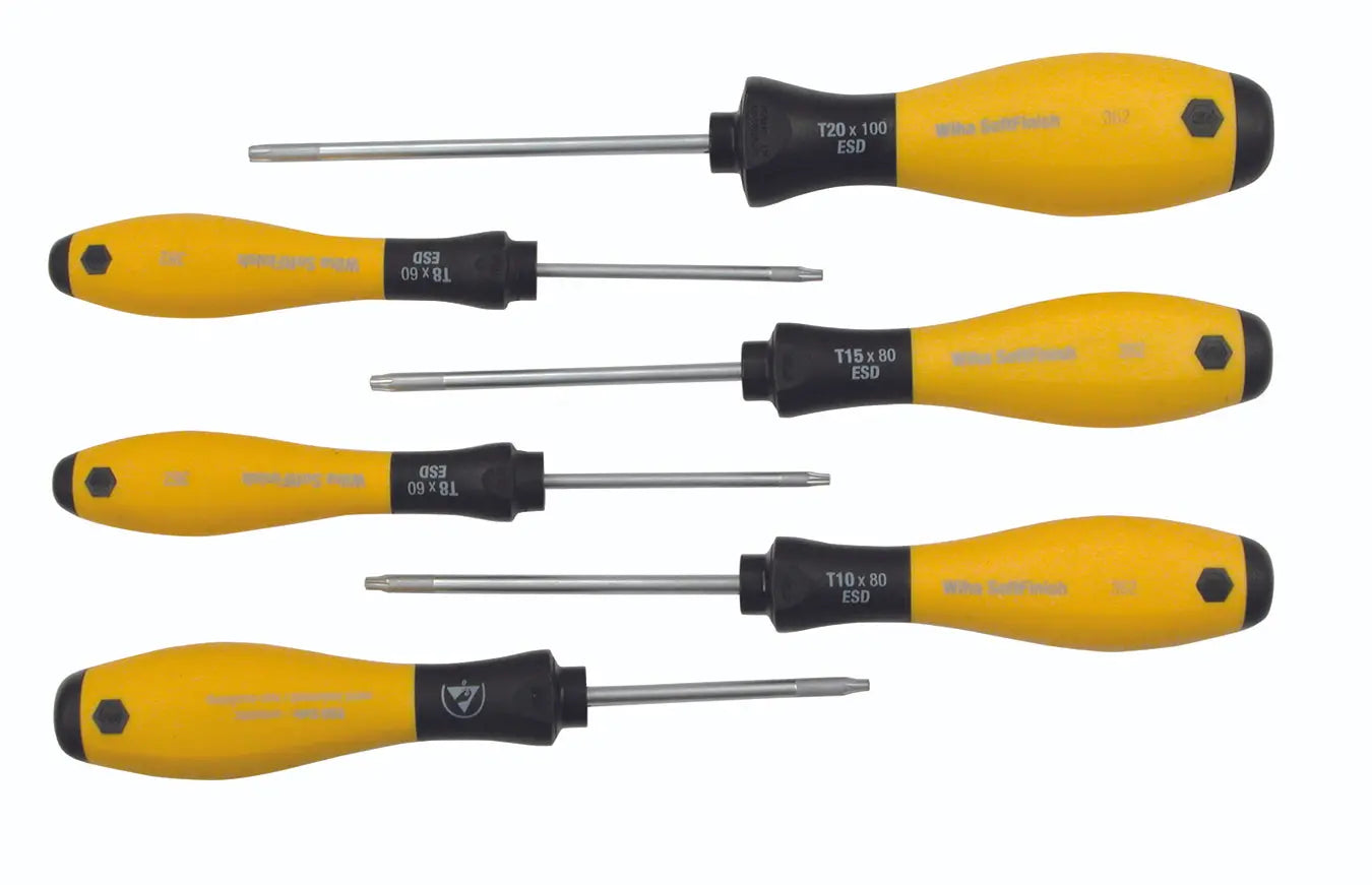 Wiha 36289, TORX® ESD SoftFinish® Driver 6 Pc. Set Wiha