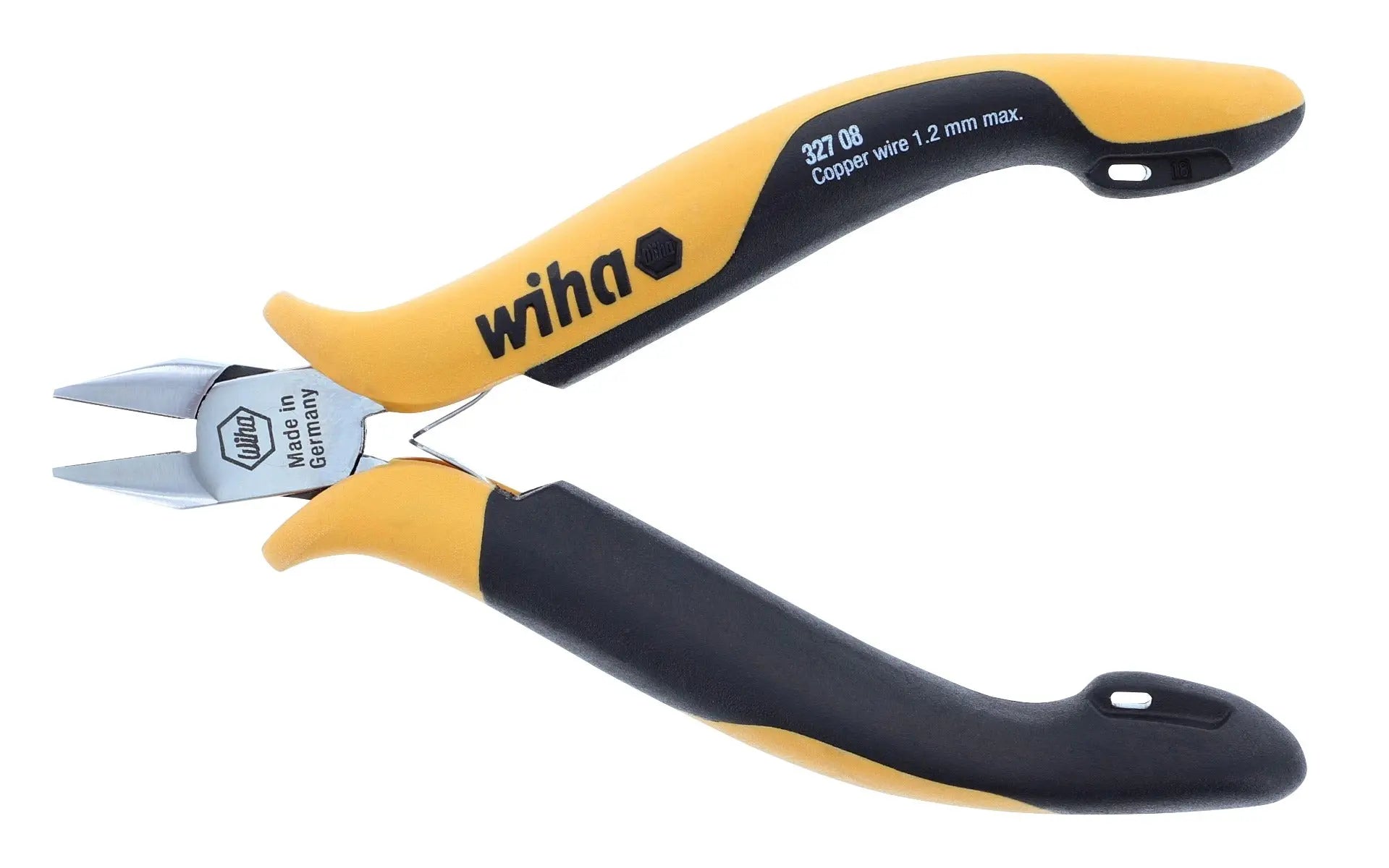 Wiha 32708, ESD Prec Wide Tapered Head Flush Cutters Wiha