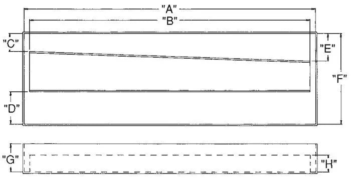 Wright Tool Red Metal Box, 26-1/4 in x 8-3/16 in x 3-3/8 in - WT 237 Tool Box Wright Tool
