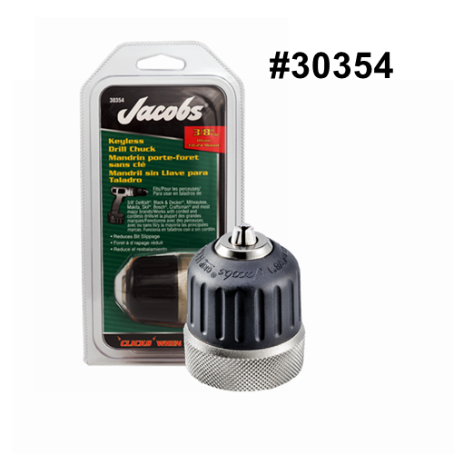 Jacobs 500/700 Series Keyless Drill Chuck, 3/8 in - 30354 – Palmac