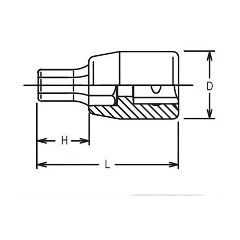 Ko-ken Tools 1/4 Sq. Dr. Bit Socket 3/16 Hex Length 100mm Ko-ken Tools