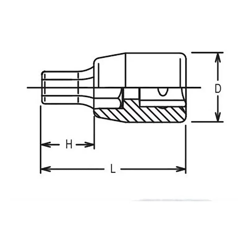 Ko-ken Tools 1/4 Sq. Dr. Bit Socket 3/8 Hex Length 100mm Ko-ken Tools