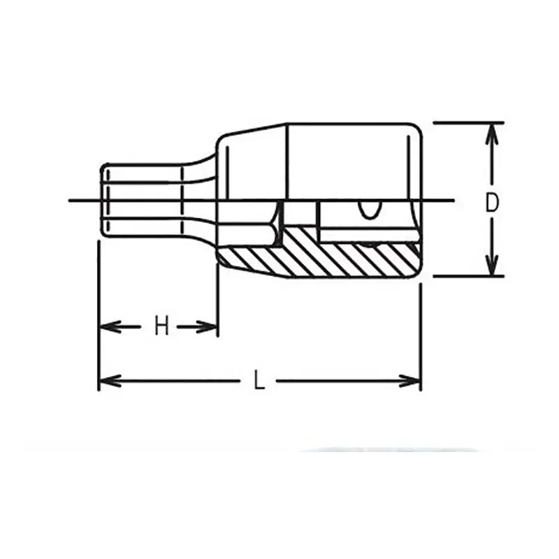 Ko-ken Tools 1/4 Sq. Dr. Bit Socket 7/32 Hex Length 100mm Ko-ken Tools