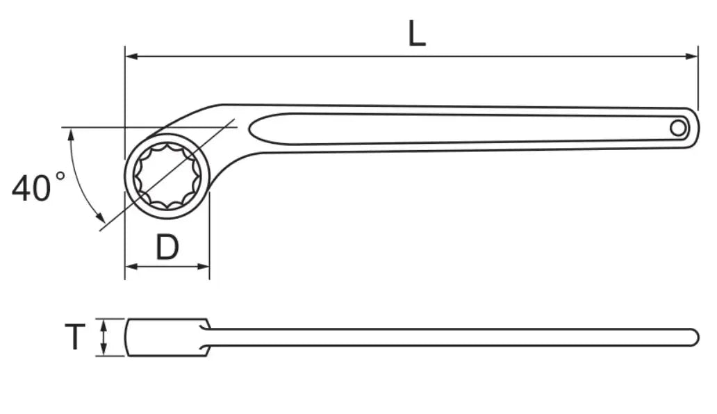 ASAHI 18mm RS Ring Spanner, Metric - RS0018 