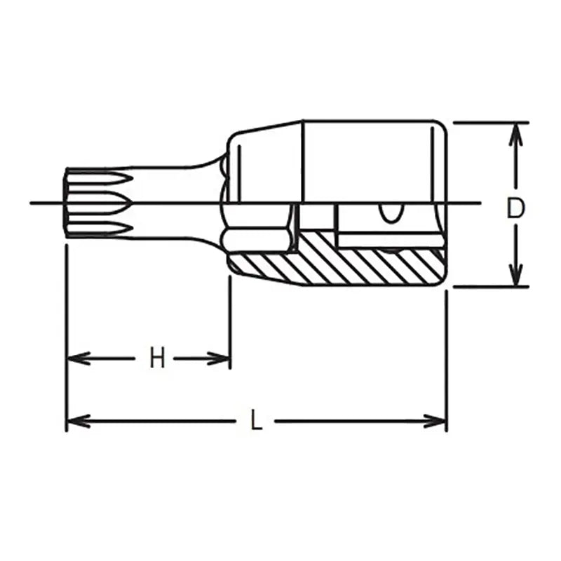 Ko-ken Tools 1/4 Sq. Dr. TORXplusÂ® 15IP Bit Socket - Length 28mm Ko-ken Tools