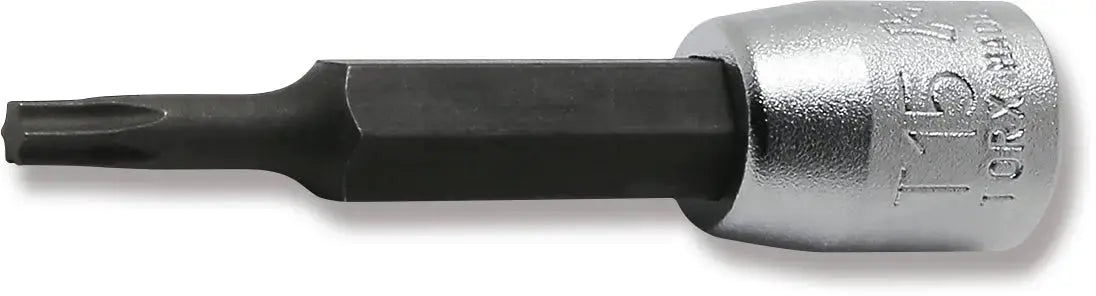 Ko-ken Tools 1/4 in Square Drive TORX Bit Socket, T15, 50mm Long - 2025.50-T15