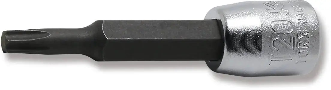 Ko-ken Tools 1/4 in Square Drive TORX Bit Socket, T20, 50mm Long - 2025.50-T20