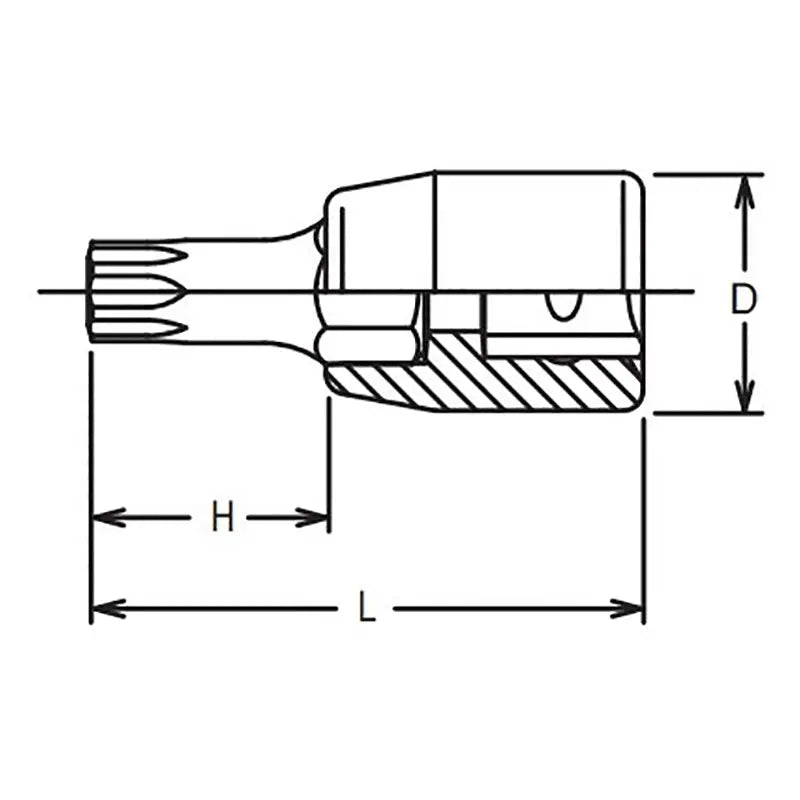 Ko-ken Tools 1/4 Sq. Dr. TORXÂ® T30 Bit Socket - Length 80mm Ko-ken Tools