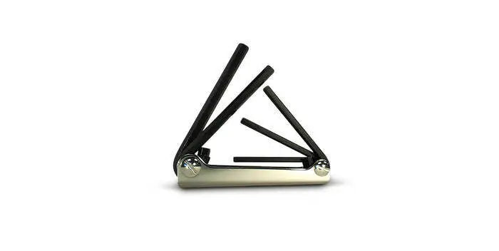 Wright Tool Set of 5 Fractional Metal Fold-Up Hexagon Key, 3/16 in - 3/8 in - WT 9E20511