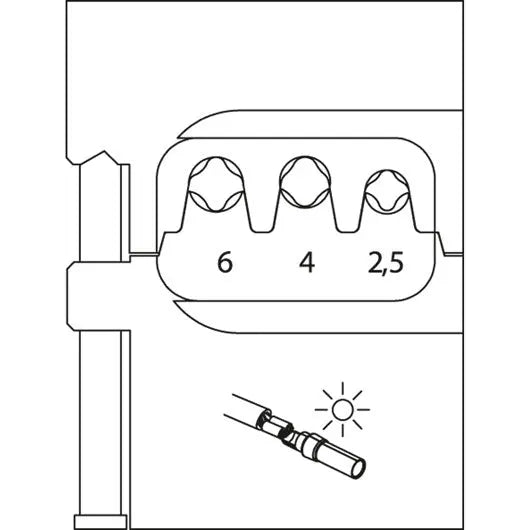 Gedore (Series 8140-23) Module Insert for Solarlok - GD 2078082