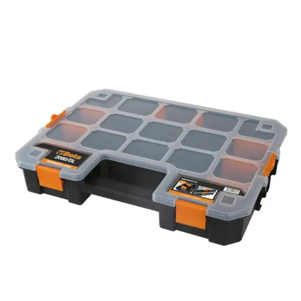 Beta Tools (Article# 2080/DL) LARGE Organizer Tool Case with 15 Compartments and 8 Removable Partitions - BT 020800211 