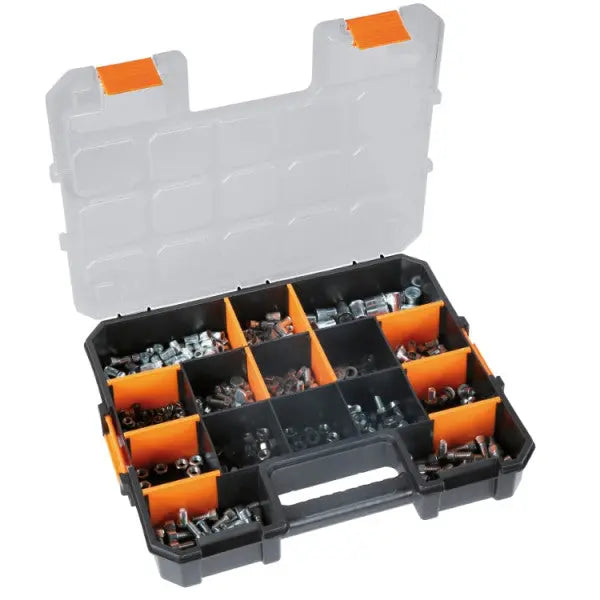Beta Tools (Article# 2080/DS) SMALL Organizer Tool Case with 15 Compartments and 10 Removable Partitions - BT 020800210 