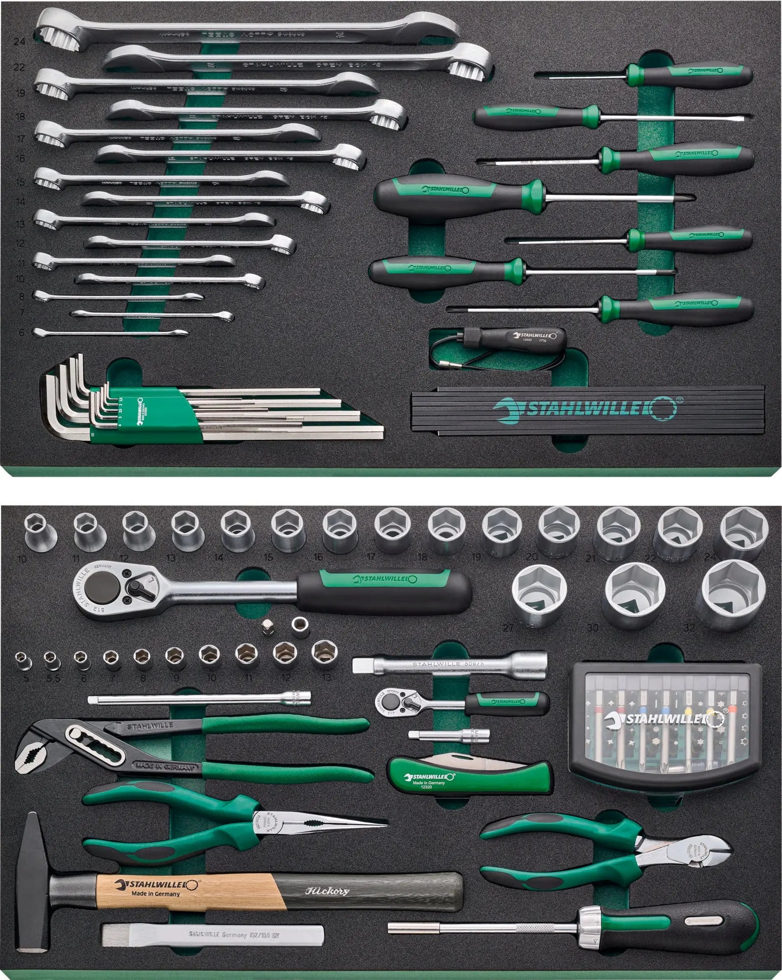 Stahlwille Set of 130 Assortment Tool with TCS Insert - ST 97830254 Stahlwille
