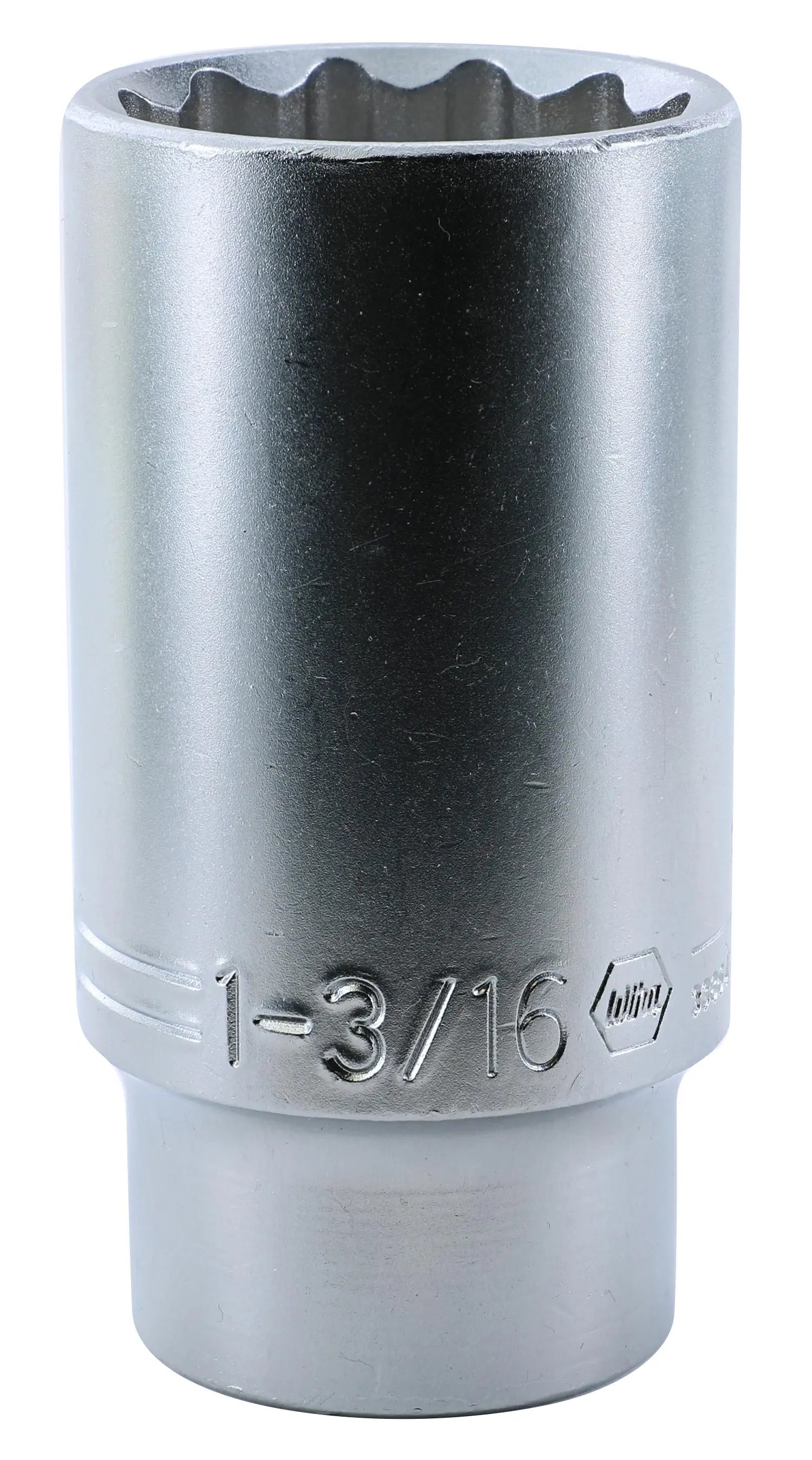 Wiha 33864, 1/2" Dr. Deep Socket, 12 Point, 1-3/16" Wiha