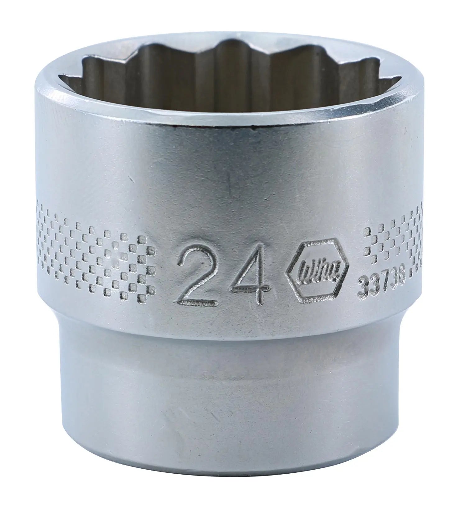 Wiha 33784, 3/8" Drive Socket, 12 Point, 24.0mm Wiha