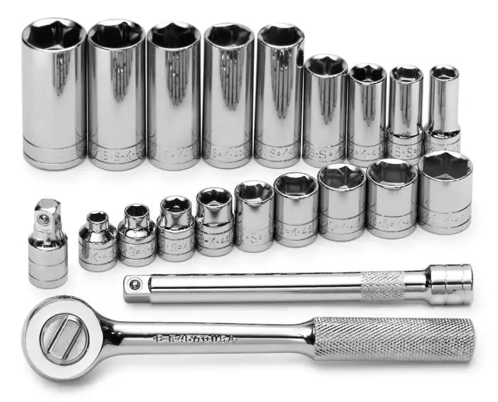 SK Tools - Set Socket 3/8dr 12pt Fractional 21pc - 4551 SK Tools