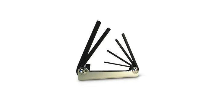 Wright Tool Set of 6 Metric Metal Fold-Up Hexagon Key, 3mm - 10mm - WT 9E21151