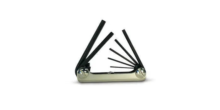 Wright Tool Set of 7 Metric Metal Fold-Up Hexagon Key, 1.5mm - 6mm - WT 9E21171