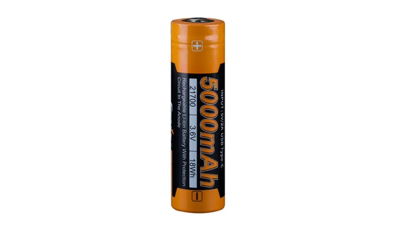 Fenix 21700 USB-C Rechargeable Battery, 5000mAh - F FX-ARBL215000U Fenix