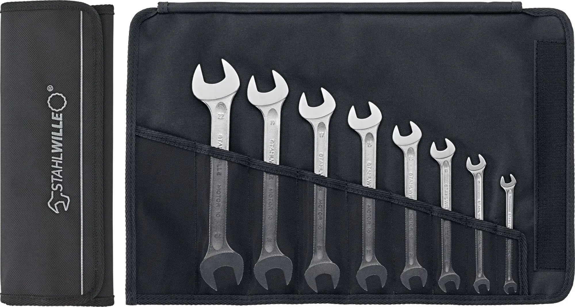 Stahlwille Set of 11 Double Open Ended Wrench, 1/4 x 5/16 - 1-1/8 x 1-5/16 - ST 96404307 Stahlwille
