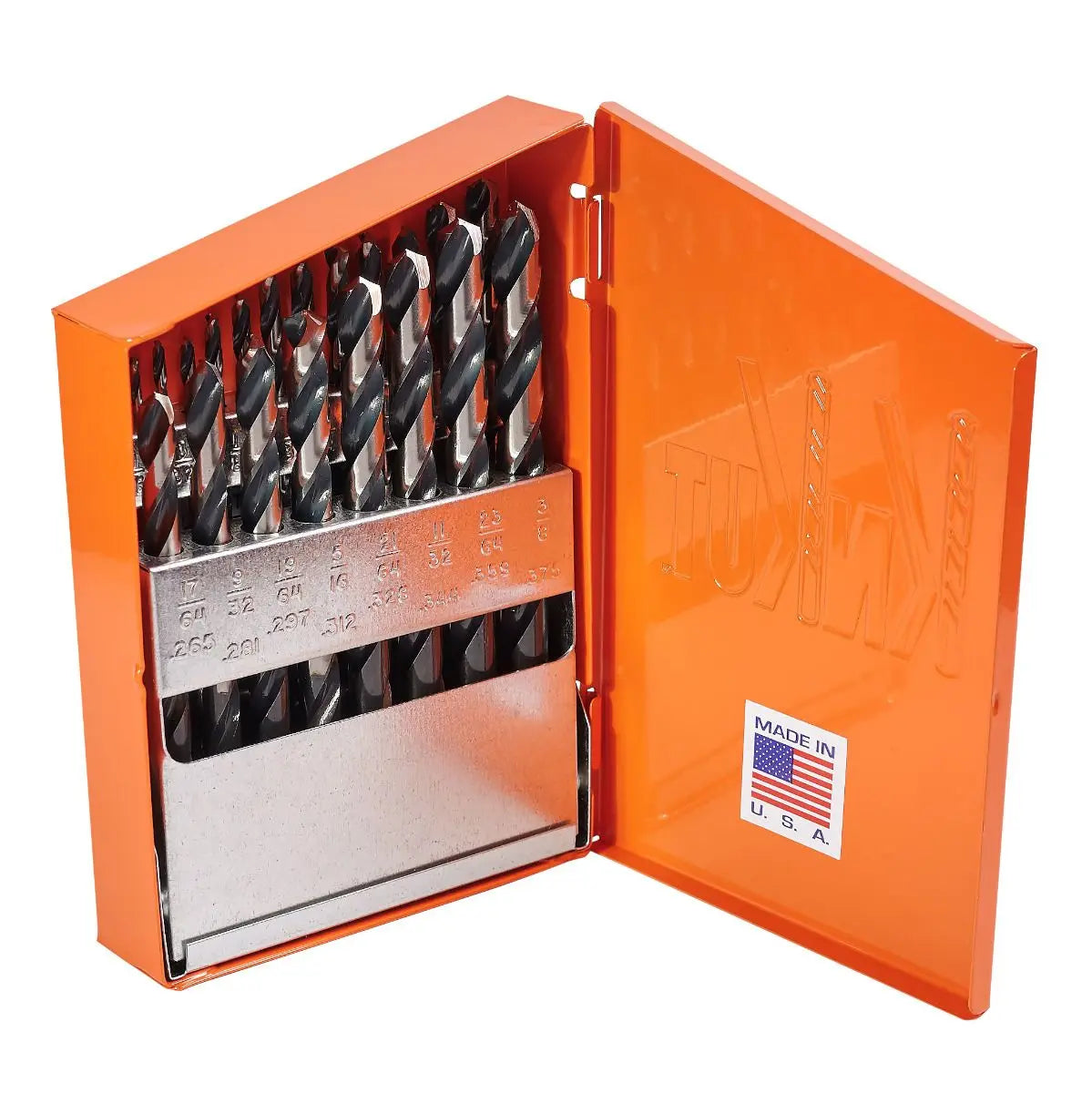 KnKut Set of 21 Fractional Jobber Length Drill Bit, 1/16 in - 3/8 in by 64ths - 21KK5 KnKut