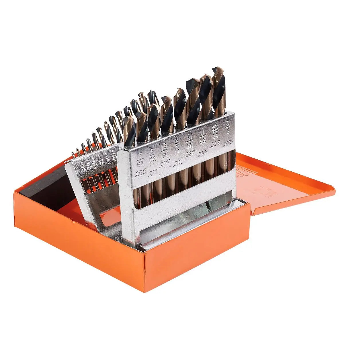 KnKut Set of 21 Fractional Short Stubby Length Drill Bit, 1/16 in - 3/8 in by 64ths - 21KK7 KnKut