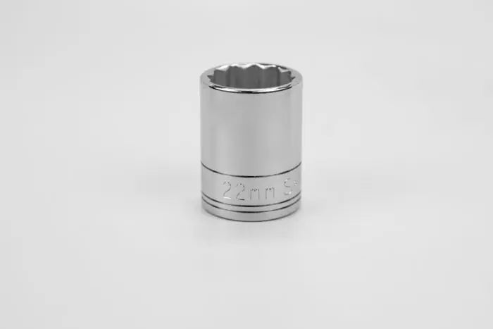 SK Tools - Socket Chrome 1/2dr Standard 12pt 22mm - 40322 SK Tools