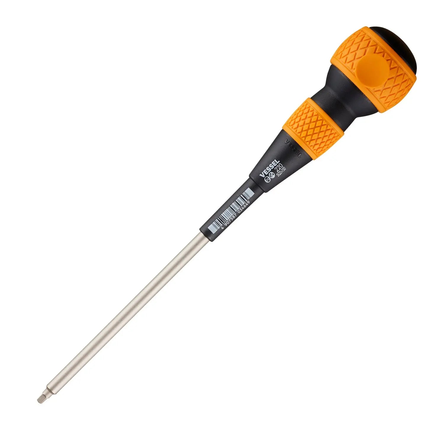 Vessel Tools Ball Grip Screwdriver, SQ2 x 150mm - VL 220SQ2150 Vessel Tools