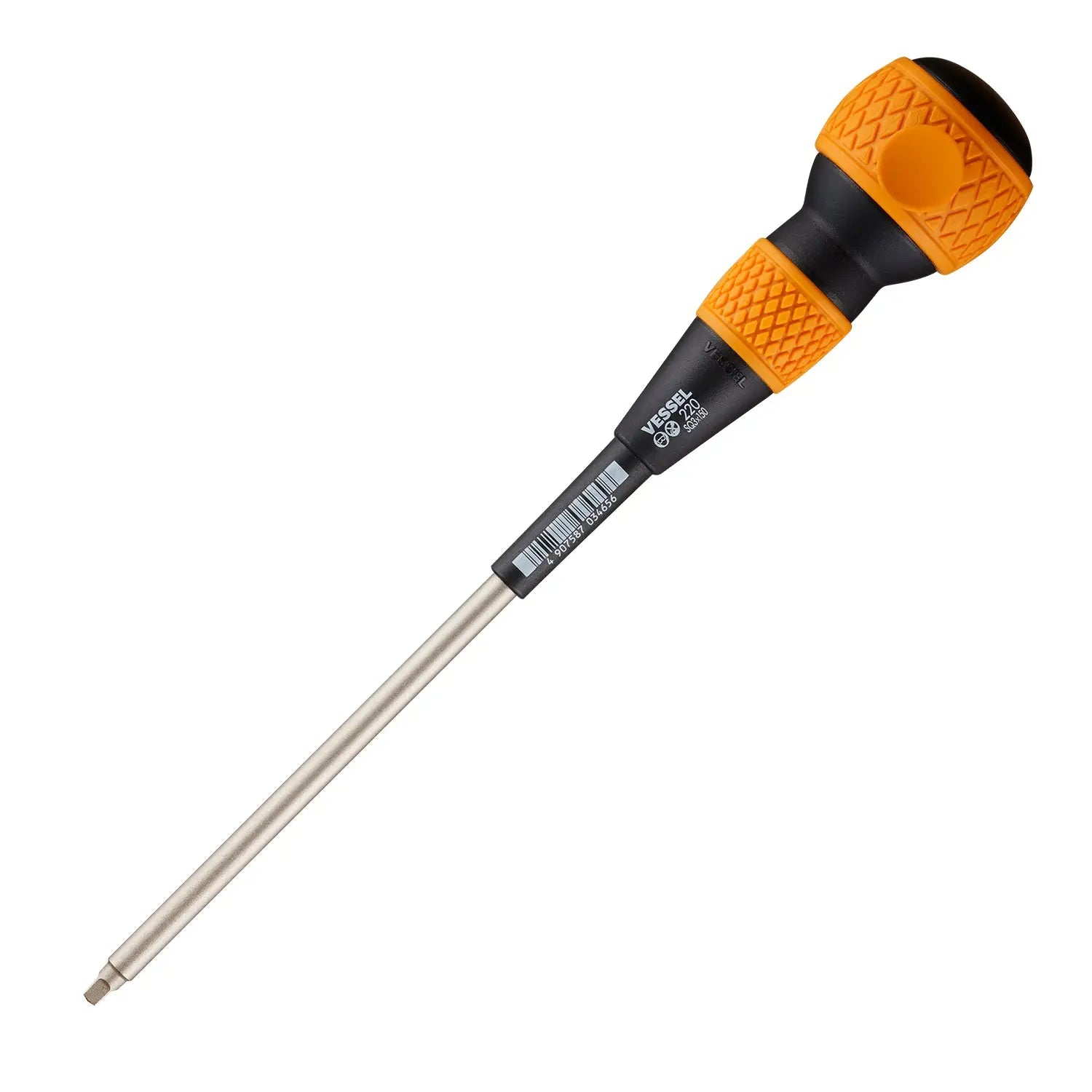 Vessel Tools Ball Grip Screwdriver, SQ3 x 150mm - VL 220SQ3150 Vessel Tools