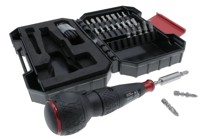 Vessel Tools Rechargeable Ball Grip Screwdriver with 25 Piece Bits - VL 220USBC25U