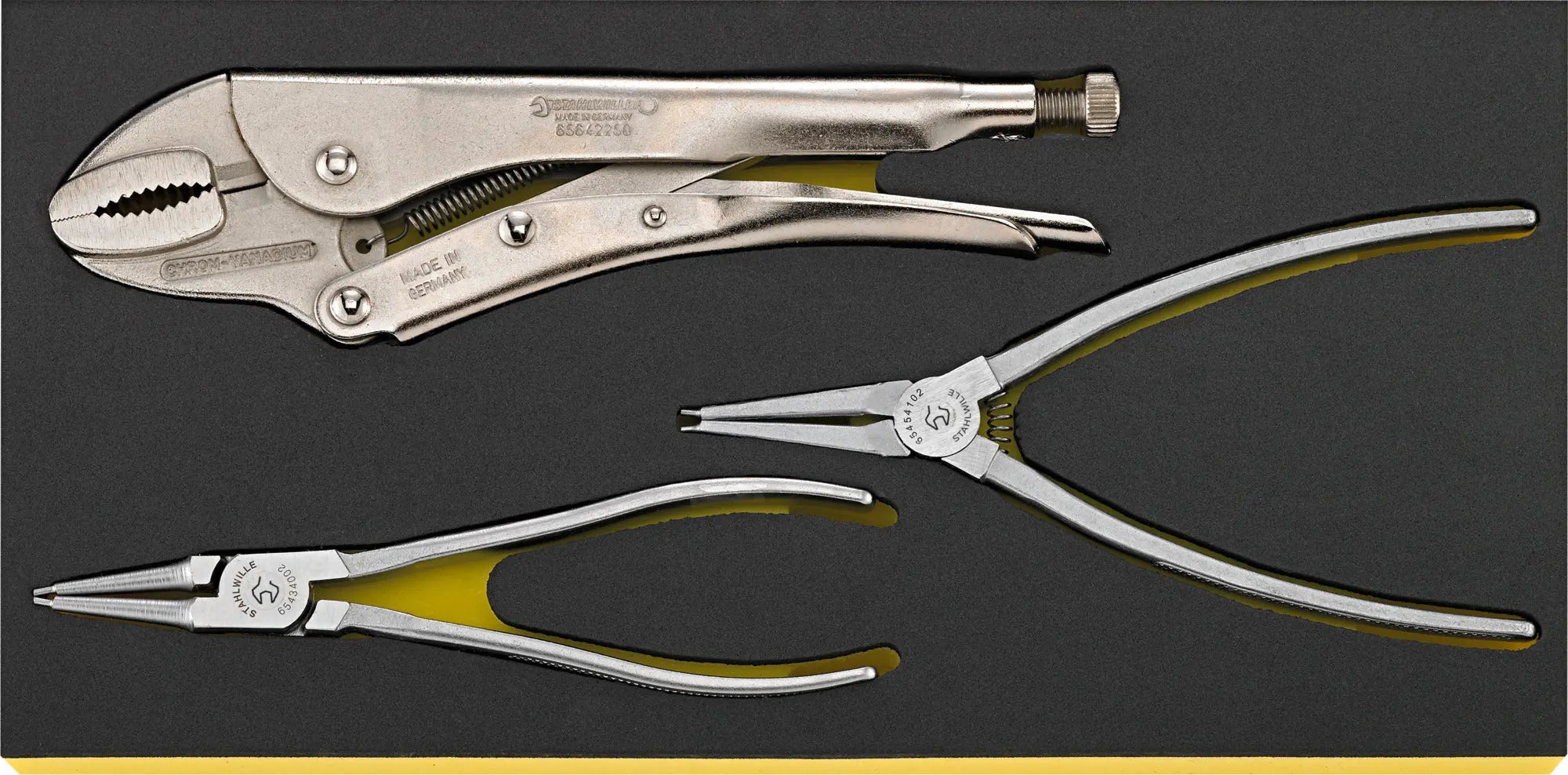 Stahlwille Set of 3 Pliers with TCS Inlay - ST 96838180 Stahlwille
