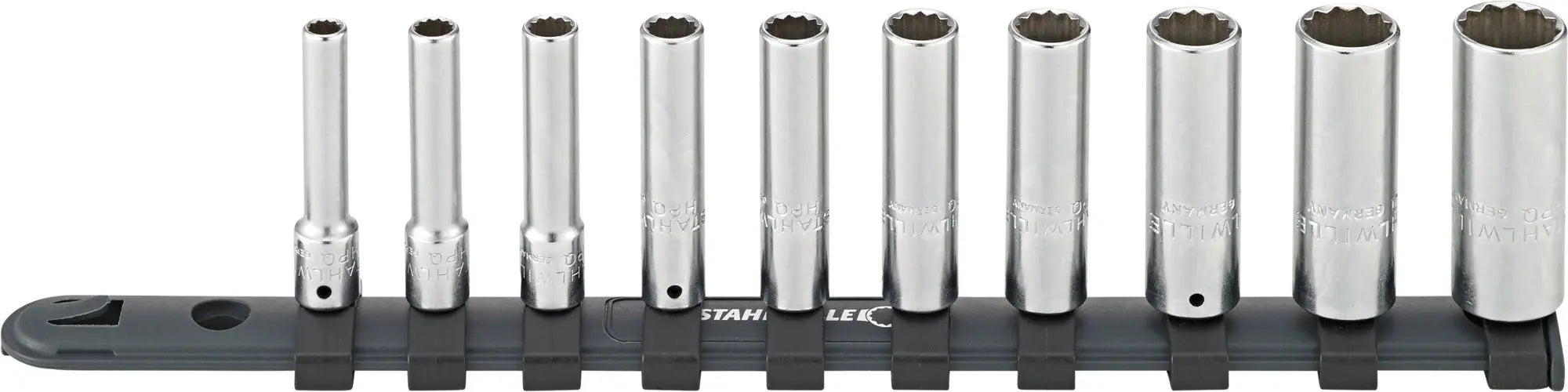Stahlwille Set of 10 Socket with Clip Bar - ST 96016410 Stahlwille