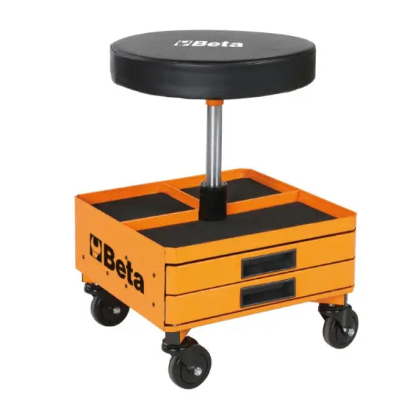 Beta Tools (Article# 2251N) Adjustable Swivel Creeper Seat with Tool Drawers - BT 022510012 